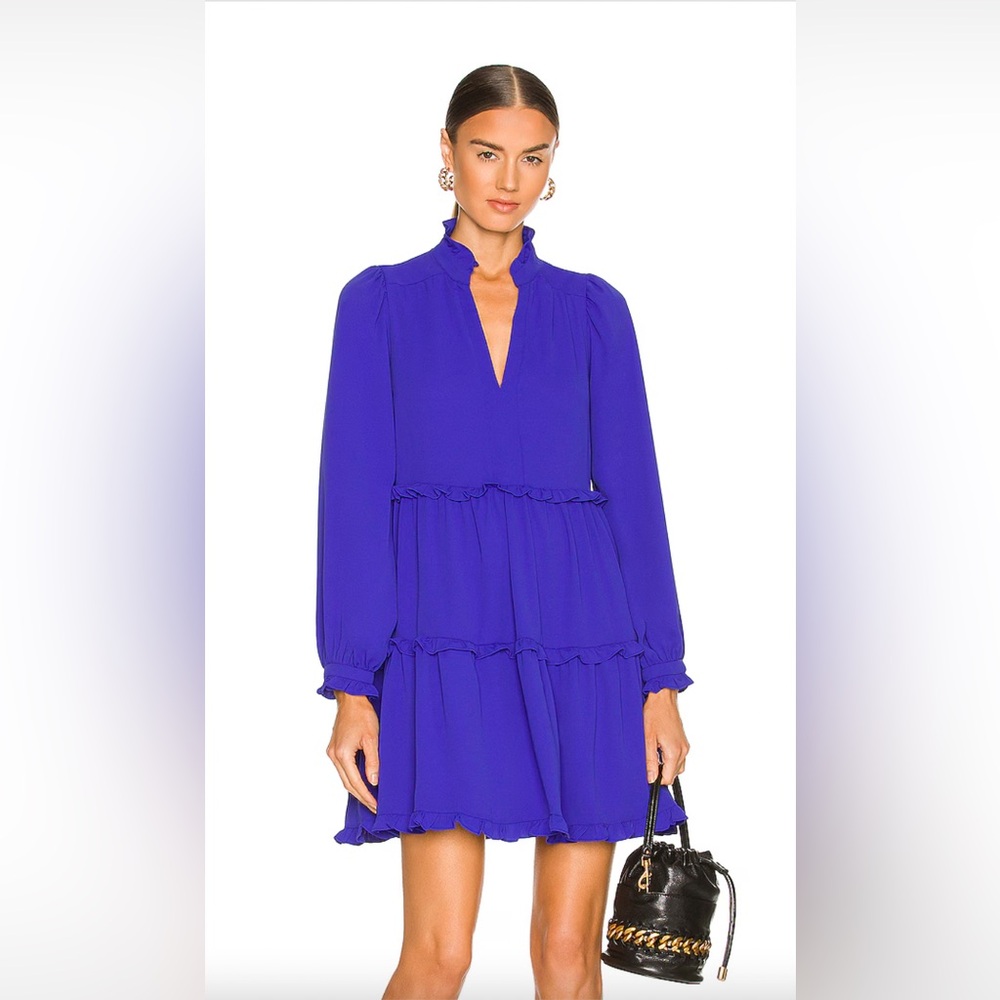 Amanda Uprichard Hestia Dress in Nu Blue, Size Medium